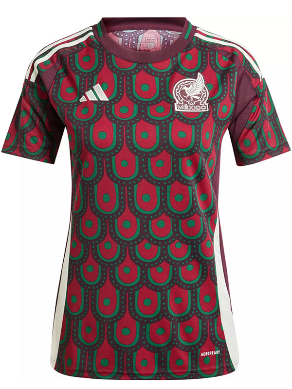 Mexico maillot féminin domicile premier uniforme de football féminin vêtements de sport pour femmes hauts de football maillot de sport 2024-2025